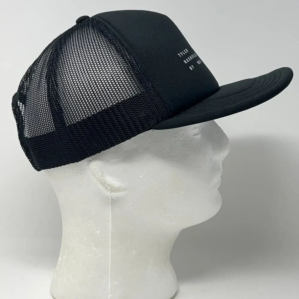 Tyler Hubbard Nashville Via Georgia Trucker Hat Baseball Cap Mesh Snapback Black